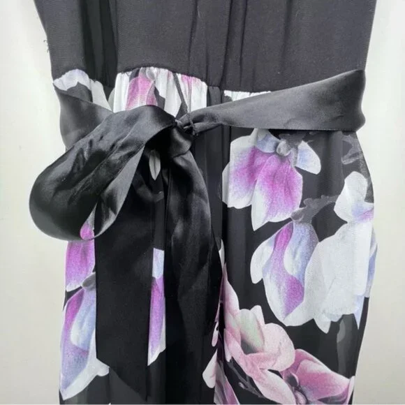 SLNY Maxi Floral Dress Size 6 - Picture 3 of 11